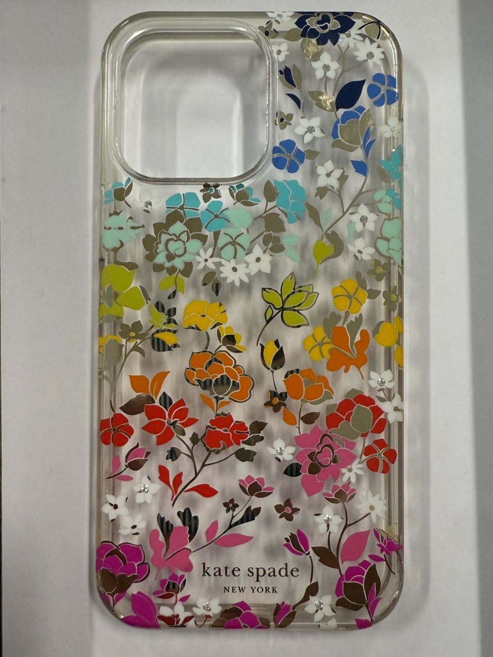 kate spade New York Clear Floral Phone Case for iPhone 16 pro max in Multi-Color
